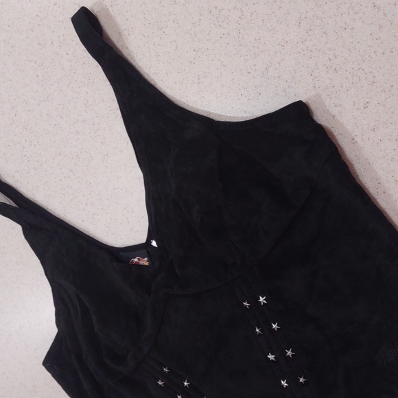 Women's Harley-Davidson Washable Suede V-neck Cropped Tank Top/Vest Size XL - Picture 7 of 14
